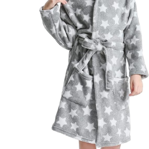 Girls Fleece Robe for Kids 3-14 Years