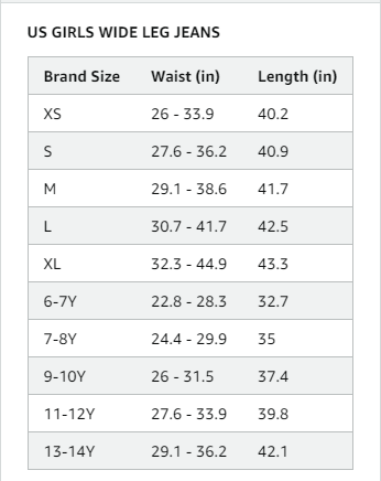 Girls Casual Wide Leg Jeans, 4-14 Years - Image 2