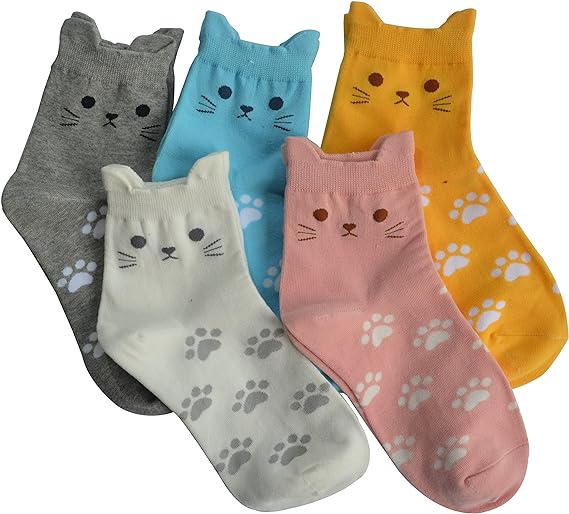 Women Cat Socks Cat Gifts Cute Animal Socks Dog Owl Gifts