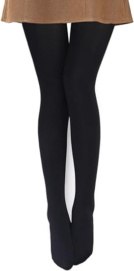 Womens Opaque Fleece Lined Winter Thermal Tights