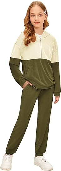 Girls Outfits Long Sleeve Sweatshirts and Activewear Sets