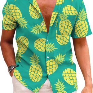 Hawaiian Shirt for Men Palm Beach Tropical Vacation Shirts