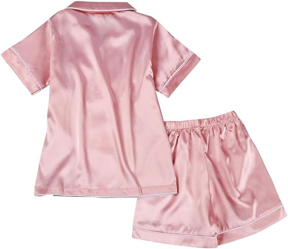 Girl Silk Pajama Sleepwear Nightwear Loungewear Clothes - Image 6
