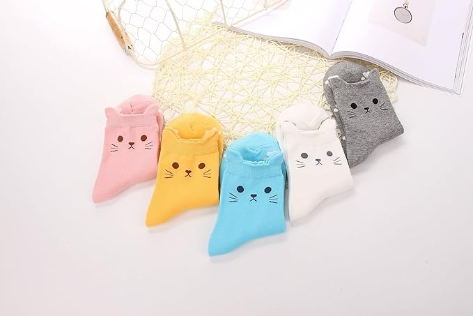 Women Cat Socks Cat Gifts Cute Animal Socks Dog Owl Gifts - Image 5