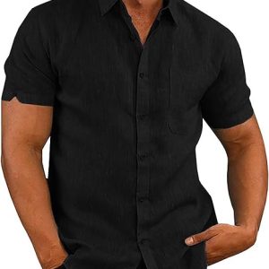 Mens Short Sleeve Regular-Fit Shirt