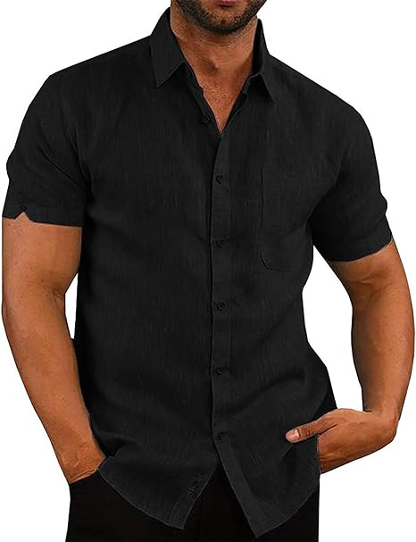 Mens Short Sleeve Regular-Fit Shirt