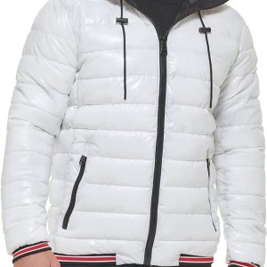 winter coat white three thread down jacket