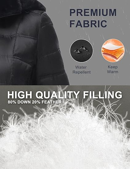 Women Warm Winter Down Puffer Jacket - Image 4