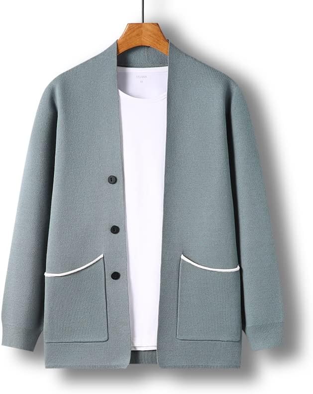 Men Sweater Casual Coats Jacket Mens Clothing - Image 5