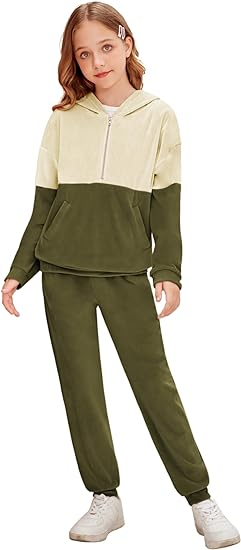 Girls Outfits Long Sleeve Sweatshirts and Activewear Sets - Image 3