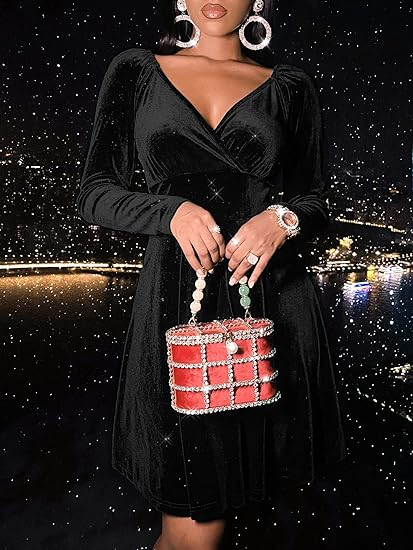 Women V Neck Short Sleeve Floral Lace Wedding Dress - Image 3