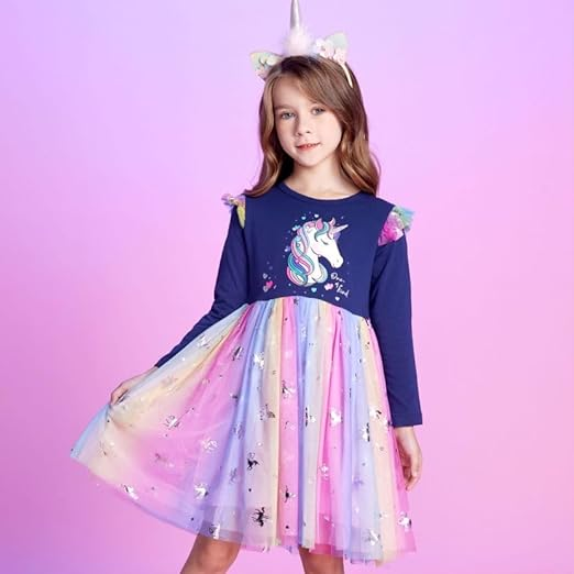 Girls Dresses Winter Long Sleeve Party Gifts for 3-7 Years - Image 5