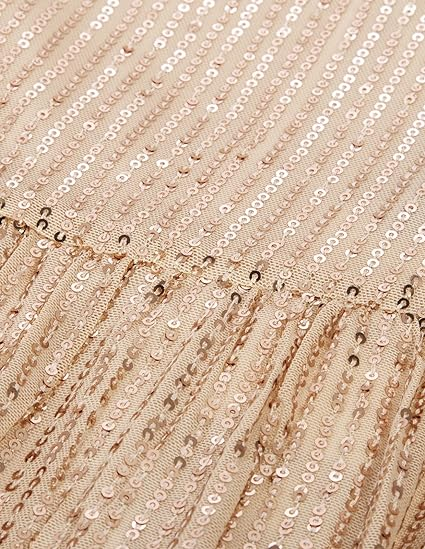 Girl Sequin Party Dress Long Sleeve A-Line Dresses 5-12Y - Image 2